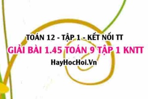 Giải 1.45 Toán 12 tập 1 SGK Kết nối tri thức